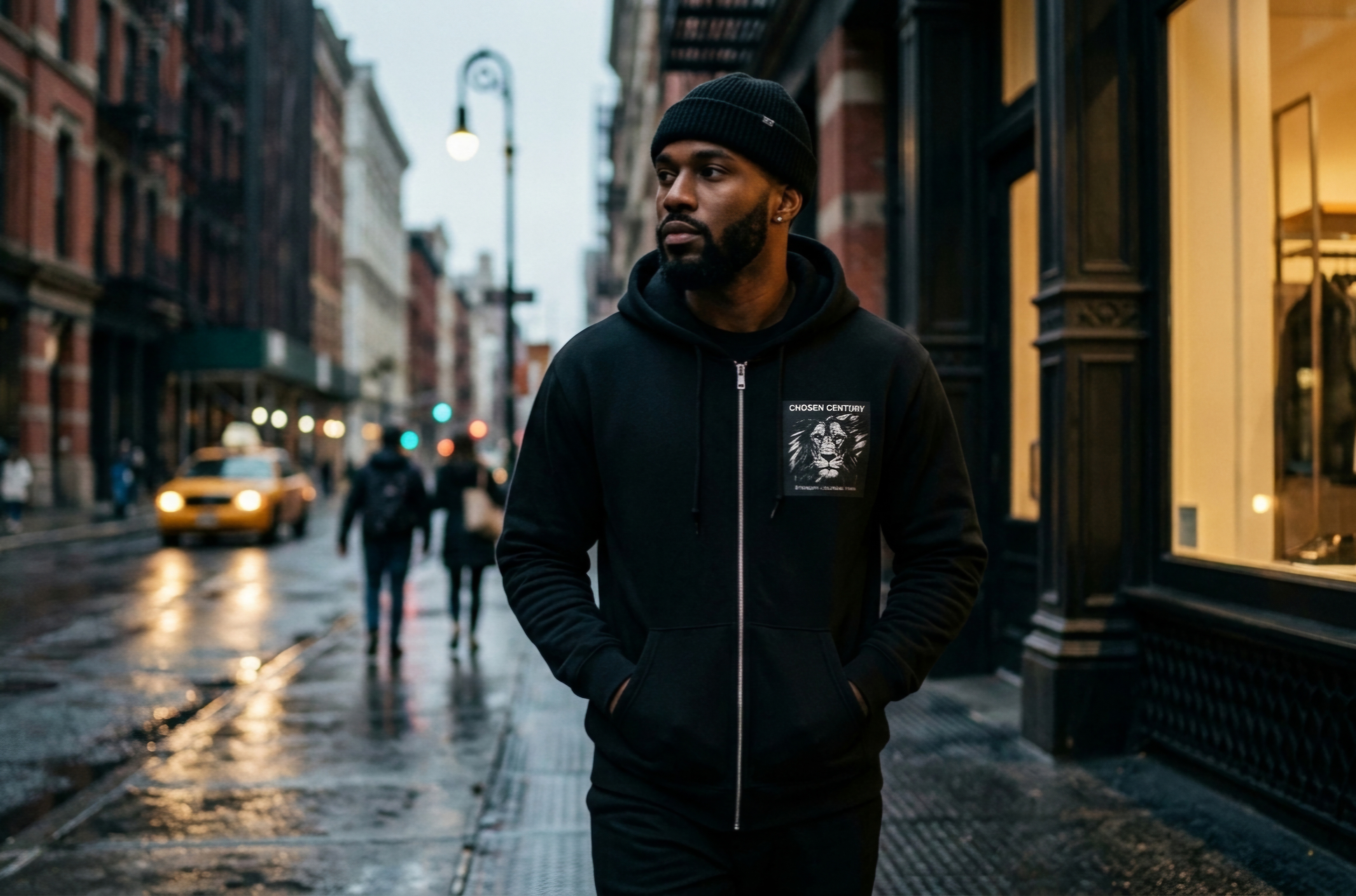 Lion Graphic Zip Up — SoHo NYC